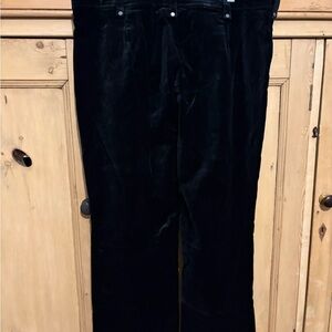 Women’s Black Velvet Pants